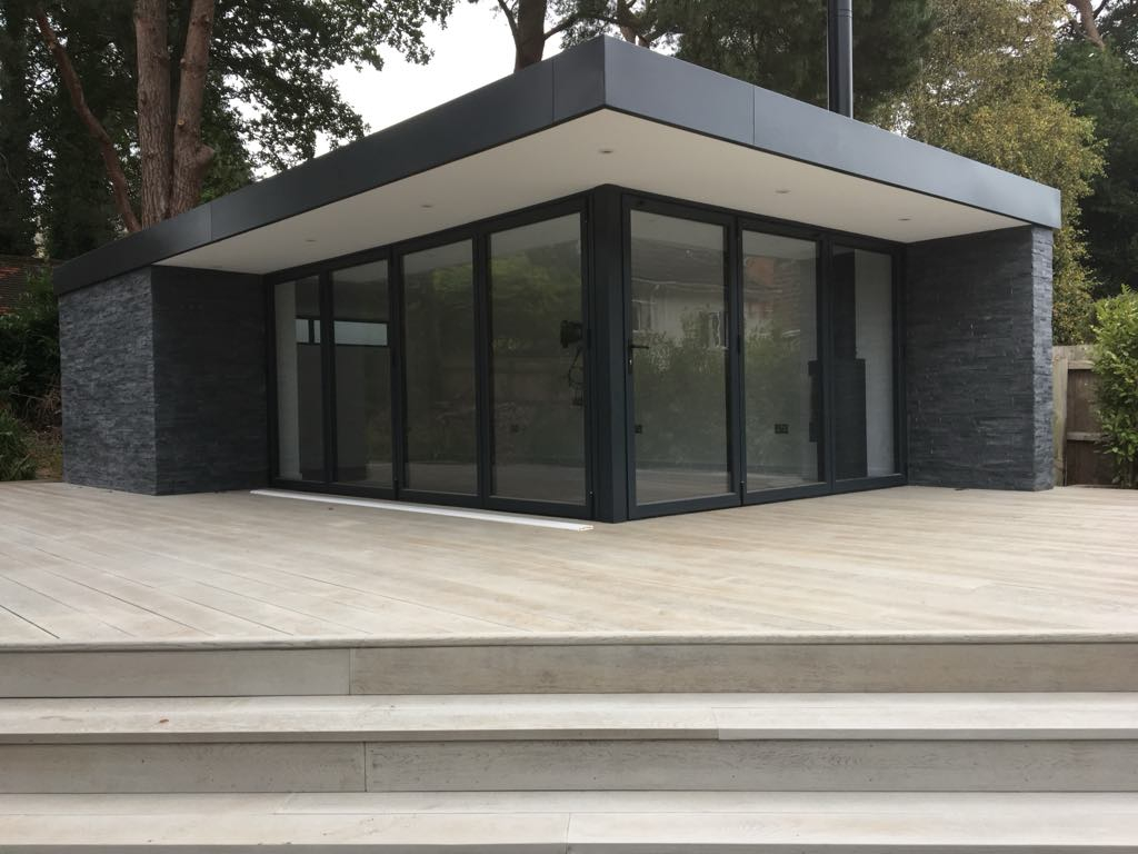 Garden room installation in Bournemouth